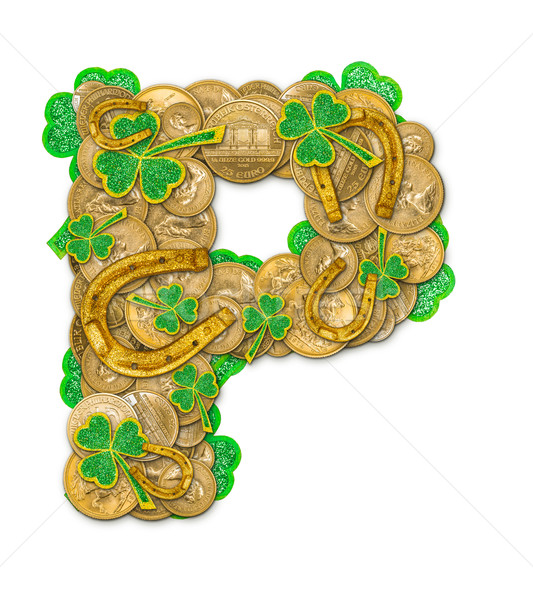 St. Patricks Day holiday letter P Stock photo © grafvision