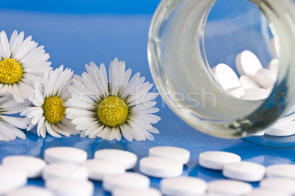 Chamomile and homeopathic medication Stock photo © grafvision