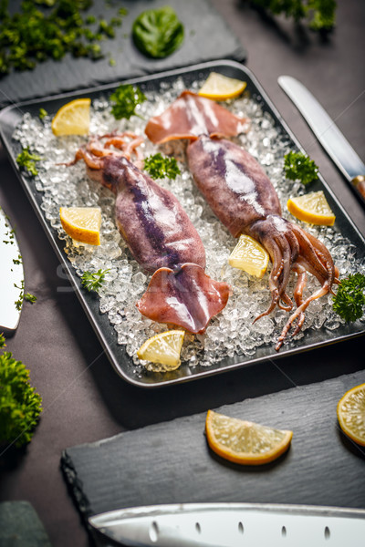 Uncooked fresh cuttlefish  Stock photo © grafvision