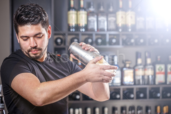 Bartender at work Stock photo © grafvision