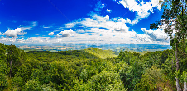 Asombroso verano montanas panorama cielo azul Foto stock © grafvision