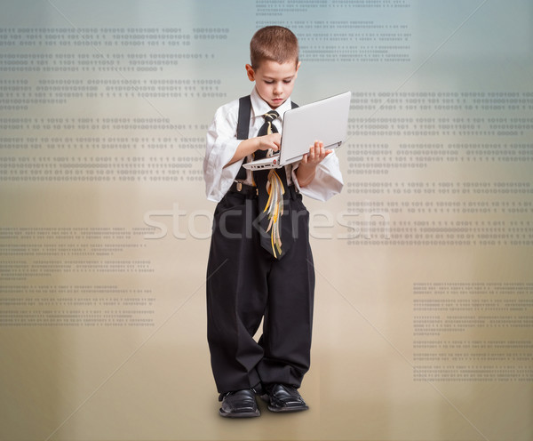 Boy in business suit Stock photo © grafvision