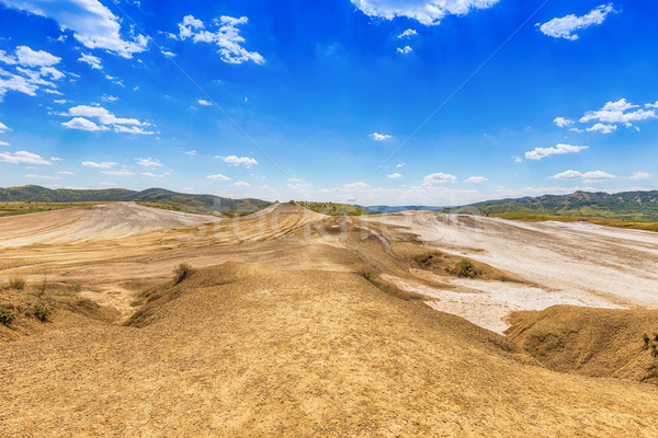 泥 火山 沙漠 污垢 地面 商業照片 © grafvision