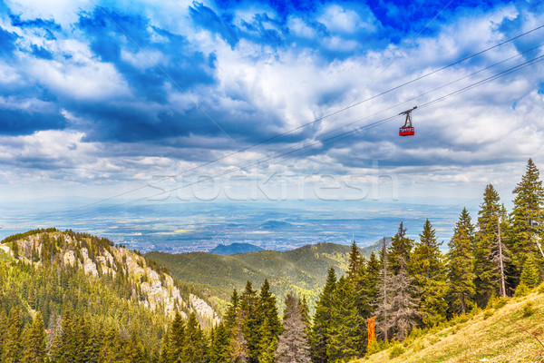 Red cable car  Stock photo © grafvision