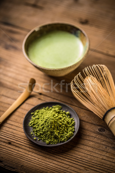 Matcha fine powdered green tea Stock photo © grafvision