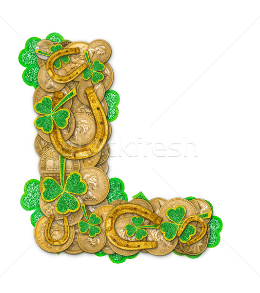 St. Patricks Day holiday letter L Stock photo © grafvision