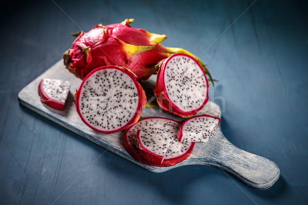 Raw organic dragon fruit Stock photo © grafvision