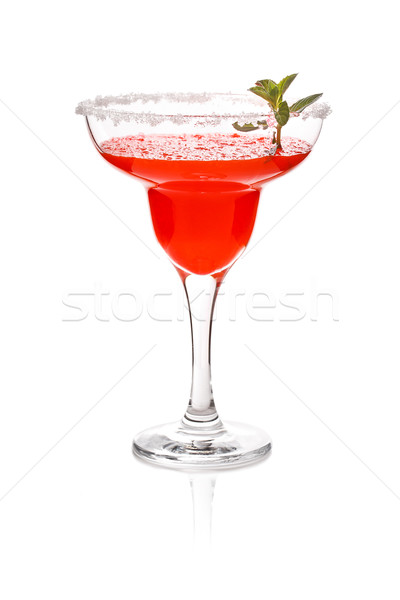 Smoothie görögdinnye díszített menta víz üveg Stock fotó © grafvision