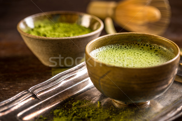 Green matcha tea Stock photo © grafvision