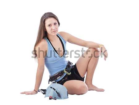 girl in climbing equipment Stock photo © grafvision
