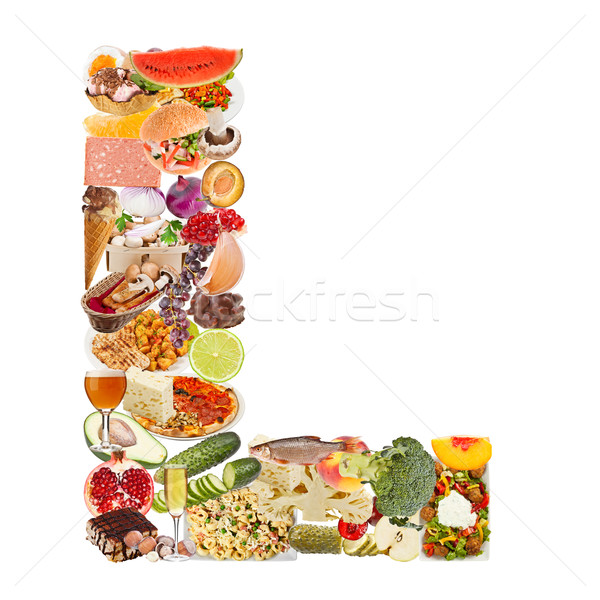 Letter L made of food Stock photo © grafvision