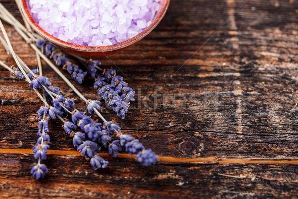 Lavender bath salt Stock photo © grafvision