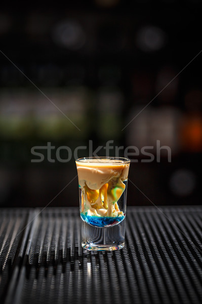 Brain cocktail in a shot glass Stock photo © grafvision
