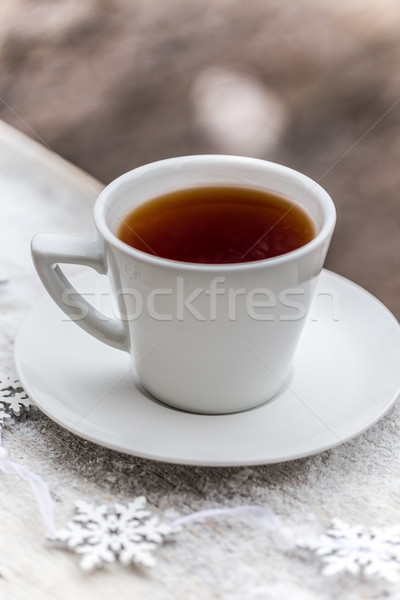 Hot tea in white mug  Stock photo © grafvision