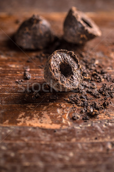 Pressed pu-erh tea Stock photo © grafvision