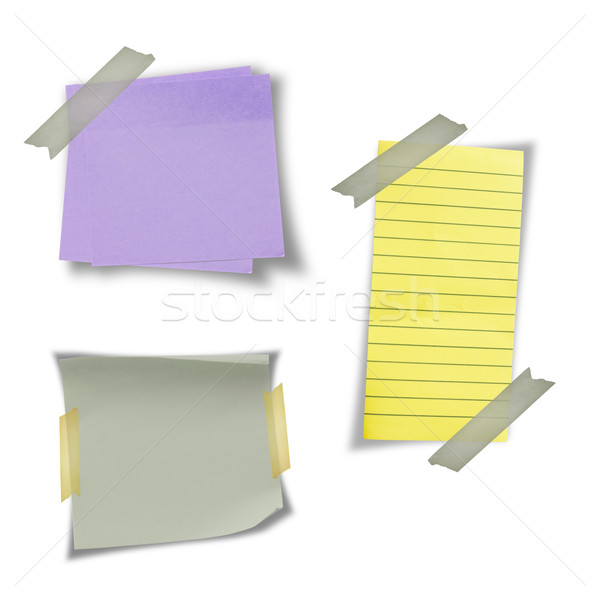 Levélpapír izolált fehér terv felirat notebook Stock fotó © grafvision