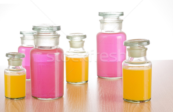 Klasszikus gyógyszer üvegek orvosi folyadék üveg Stock fotó © grafvision