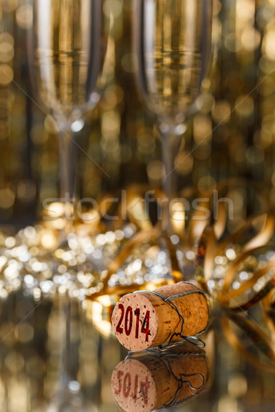 Champagne cork Stock photo © grafvision