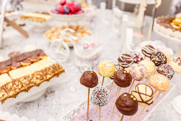 Wedding chocolate pops Stock photo © grafvision