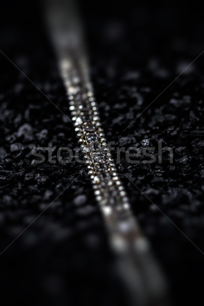 Damas collar piedras negro belleza piedra Foto stock © grafvision