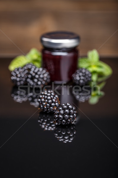 Homemade blackberry jam Stock photo © grafvision