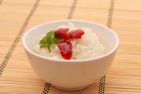 Çin yemeği beyaz plaka restoran Asya Çin Stok fotoğraf © grafvision