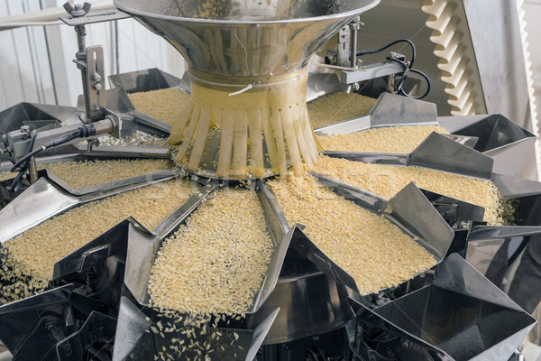 Essen Fabrik Erzeugnis frischen Pasta Industrie Stock foto © grafvision
