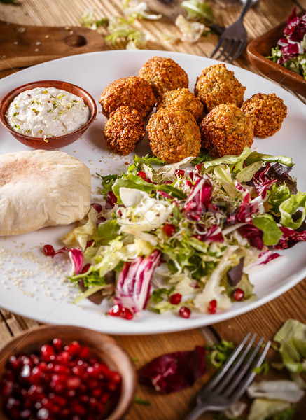 ベジタリアン 自家製 中東 高い 食事の ストックフォト © grafvision