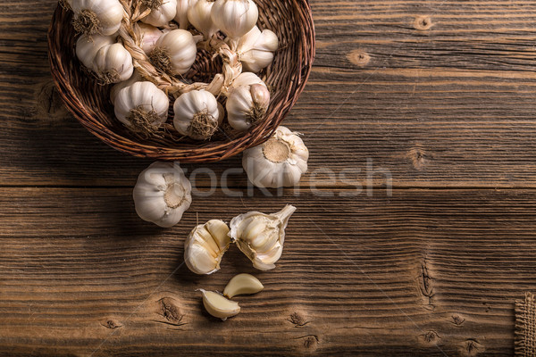 Organic garlic Stock photo © grafvision