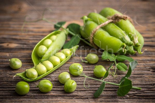 Fresh green pea Stock photo © grafvision