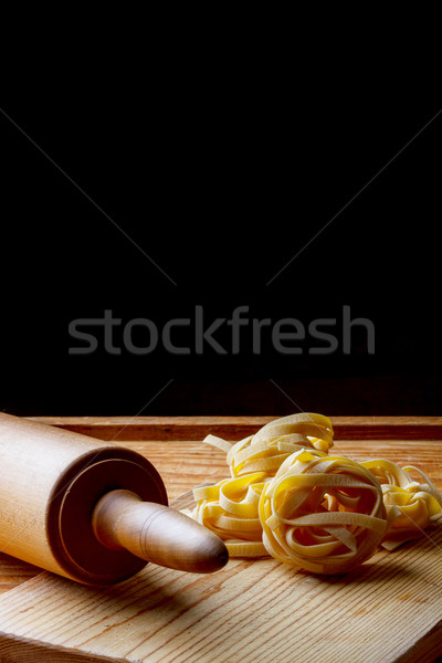 Pasta and rolling-pin Stock photo © grafvision