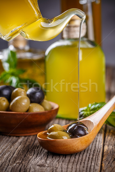 Black and green olives Stock photo © grafvision