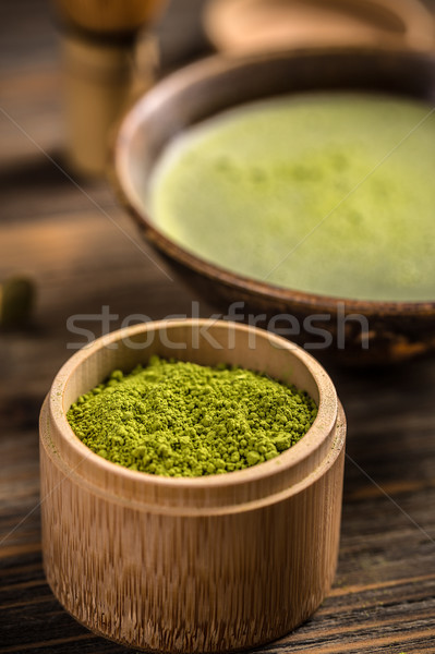 Powder green tea  Stock photo © grafvision