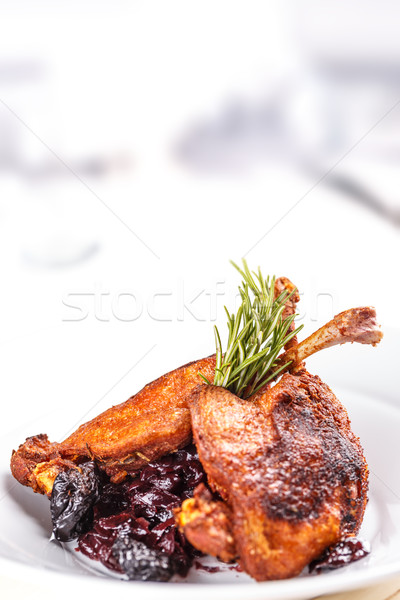 Roasted duck drumstick  Stock photo © grafvision