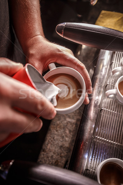 Latte art Stock photo © grafvision