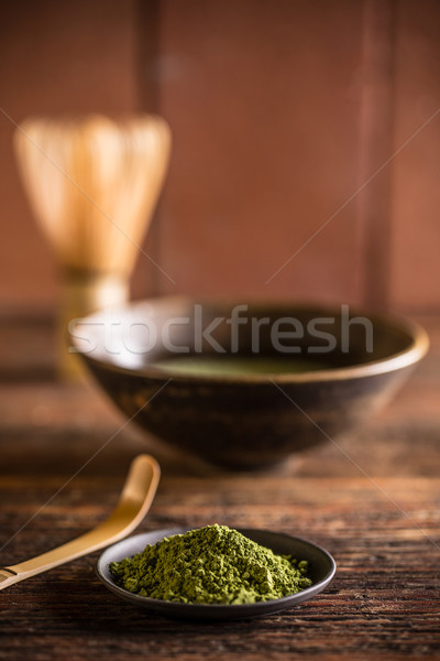 Matcha, powder green tea  Stock photo © grafvision