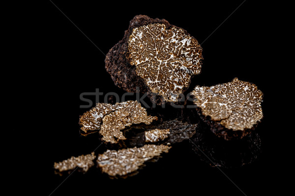 Black truffles slices  Stock photo © grafvision