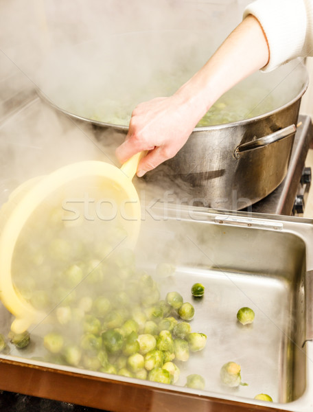 Fried brussel sprouts Stock photo © grafvision