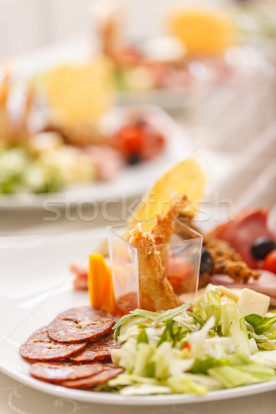 Delicious appetizer plate  Stock photo © grafvision