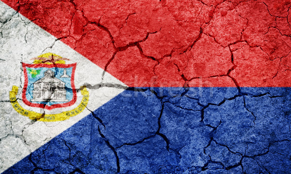 Sint Maarten flag Stock photo © grafvision