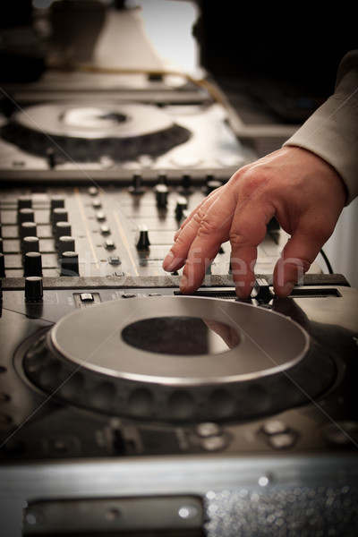 Stock photo: DJ play music