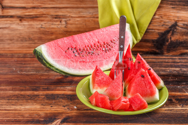 Slices of watermelon Stock photo © grafvision