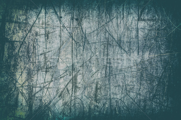 Oude groene metaal muur abstract verf Stockfoto © grafvision