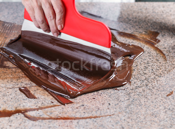 Tempering of the chocolate Stock photo © grafvision