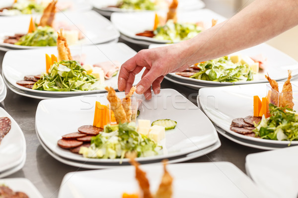 Foto d'archivio: Antipasto · servito · piatto · preparato · professionali · chef