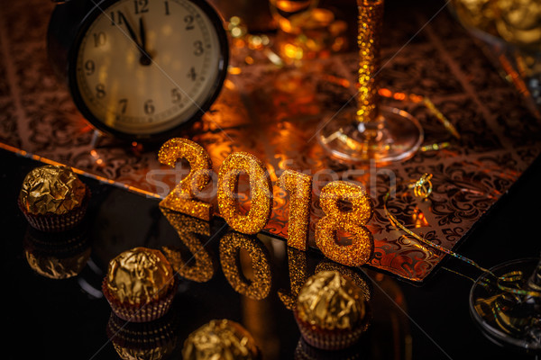2018 year golden figures Stock photo © grafvision