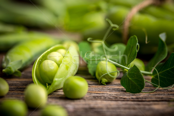 Hearthy fresh green peas  Stock photo © grafvision