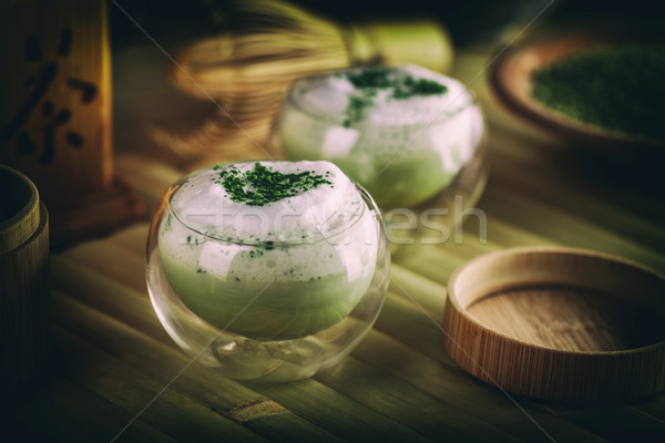 Organic green matcha tea Stock photo © grafvision