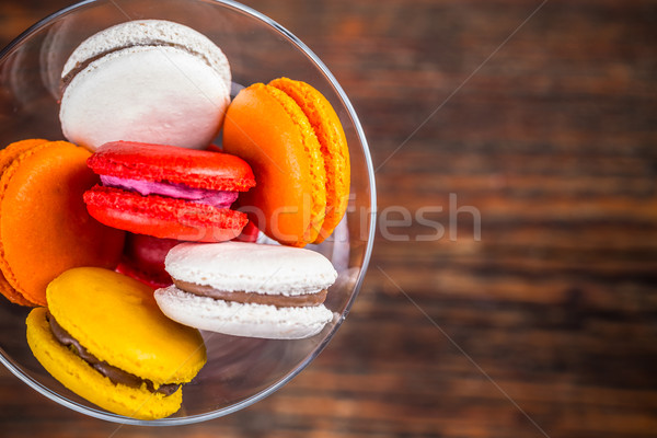 Foto d'archivio: Colorato · francese · macarons · focus · immagine