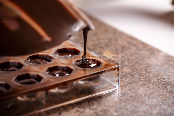 Сток-фото: домашний · конфеты · шоколадом · продовольствие · сердце